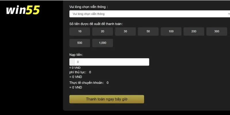 Bạn nạp tiền vào tài khoản thụ hưởng mới nhất của chúng tôi