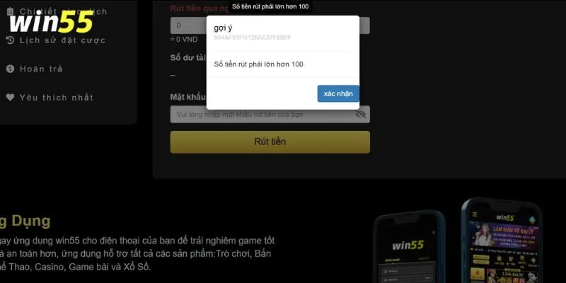 Đáp ứng yêu cầu doanh thu để rút thưởng về tài khoản