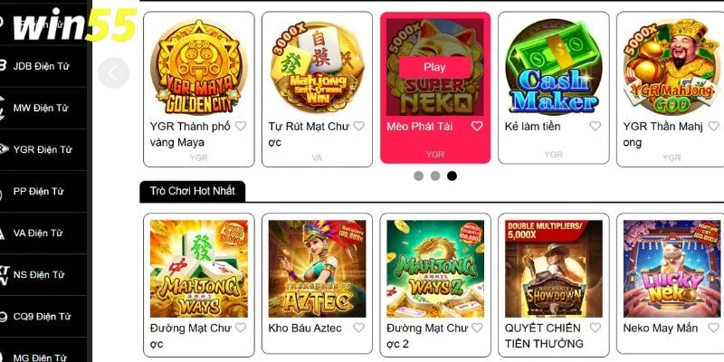 Kho game được cập nhật liên tục